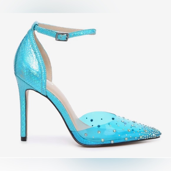 Brand New Women’s Size 7M Mix No. 6 Arlette Pumps With Sparkling Studs Turquoise - Picture 1 of 13